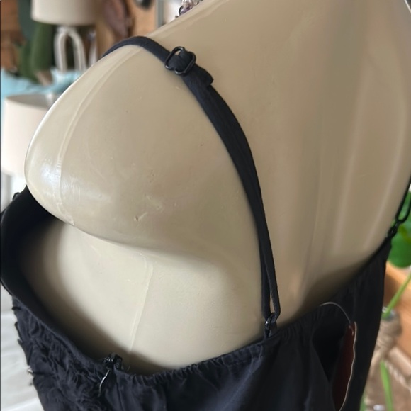 Pura Vida 100% cotton  Black Lace Dress size 12 - Picture 6 of 12